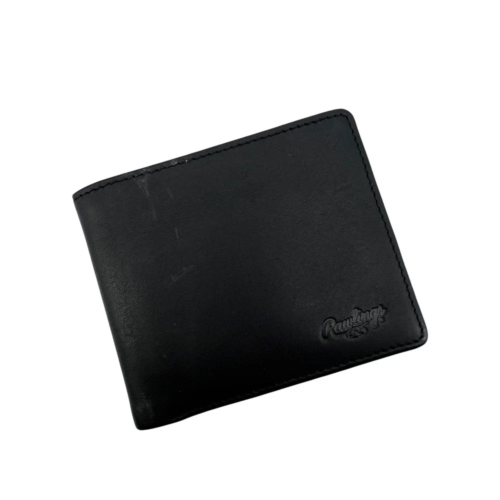 Rawlings Heart of the Hide Bi-Fold Leather Wallet Black